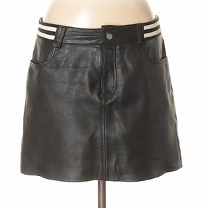 All saint leather skirt